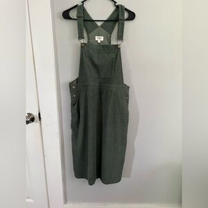 Orange Creek Sage Corduroy Pinafore